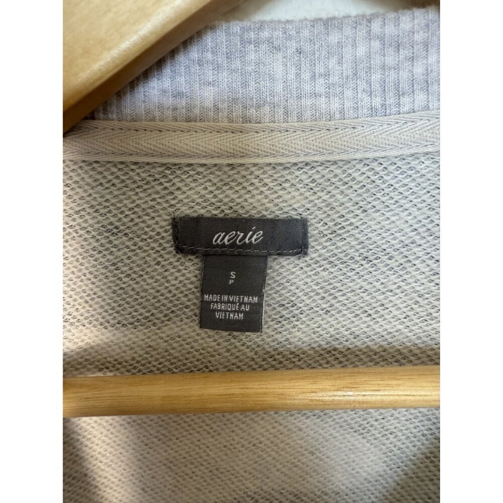 Aerie Women's Oversized Camo Crewneck Sweatshirt Jumper Size Small - Picture 2 of 6